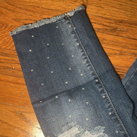 INC International Concepts Blue Skinny Jeans - Picture 5 of 8